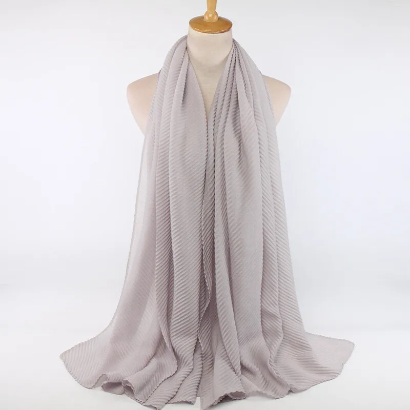 Cotton Scarf Pleated